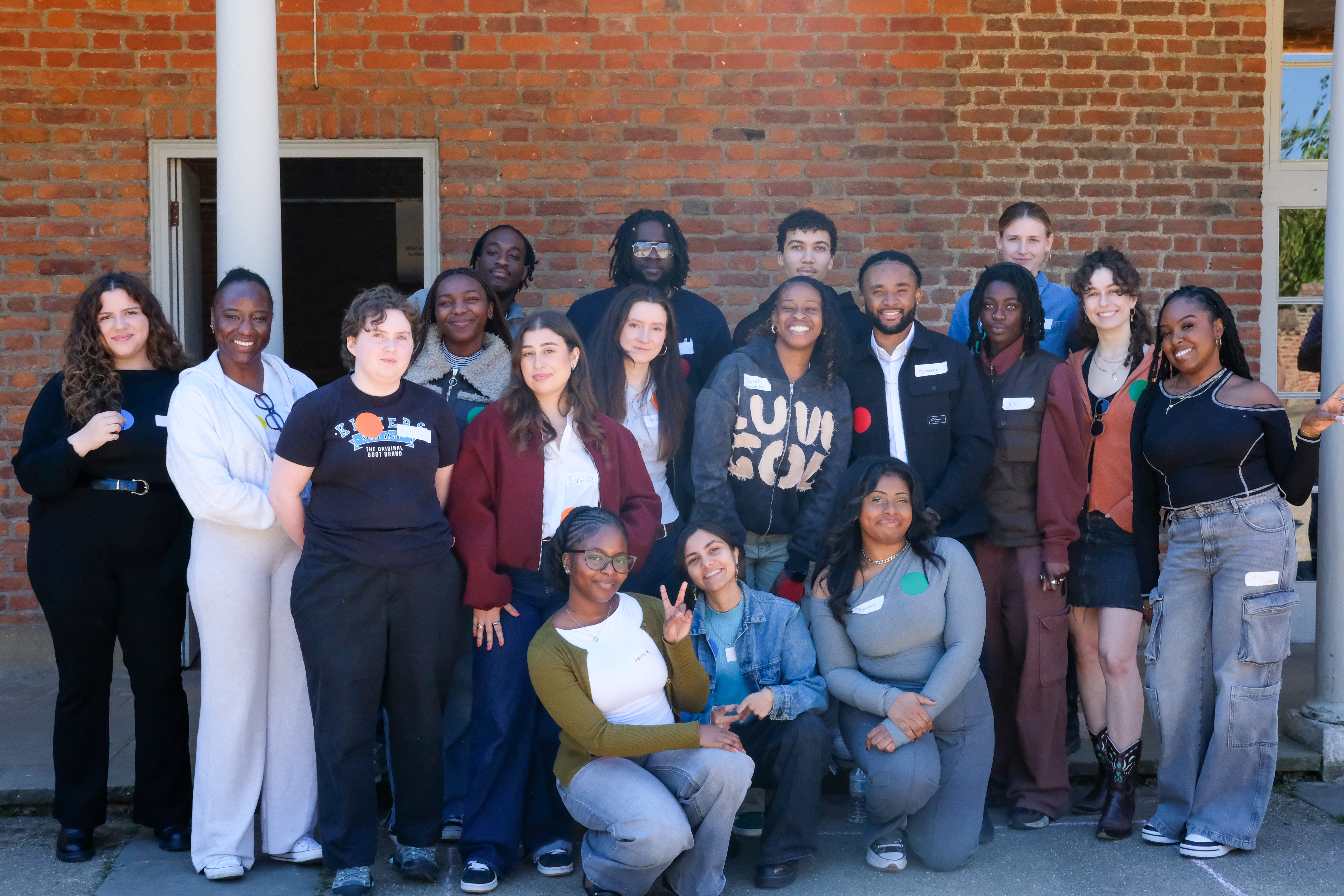 Outdoor groupshot of the young cultural leaders group