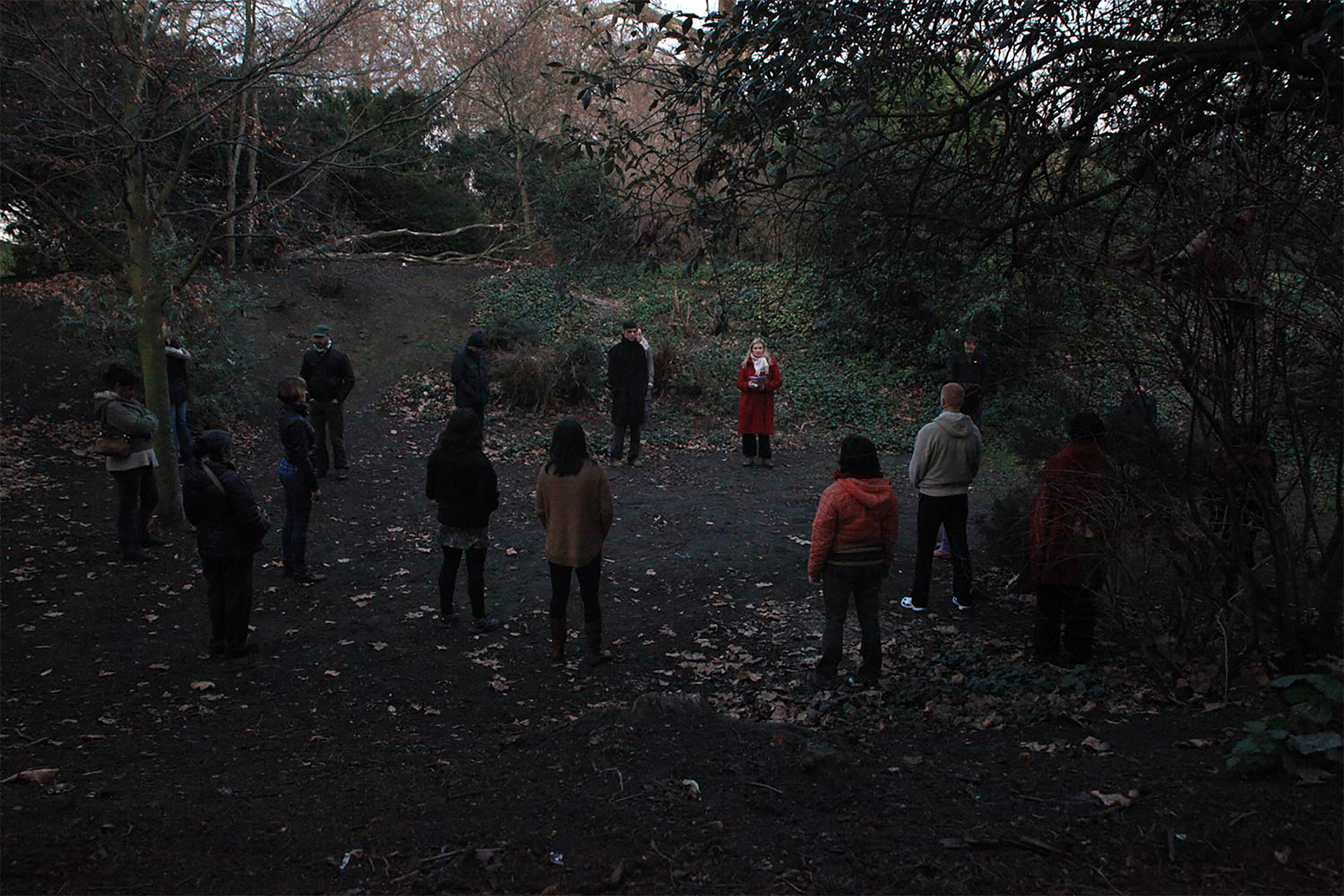 A split photograph of a view from under a bridge looking out onto a dock, showing the same image from two different time periods.
